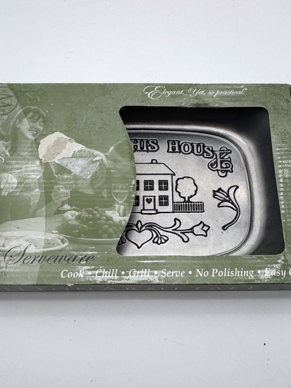 Wilton Armetale Bless This House Large Bread Tray #601013 New in Box Pewter